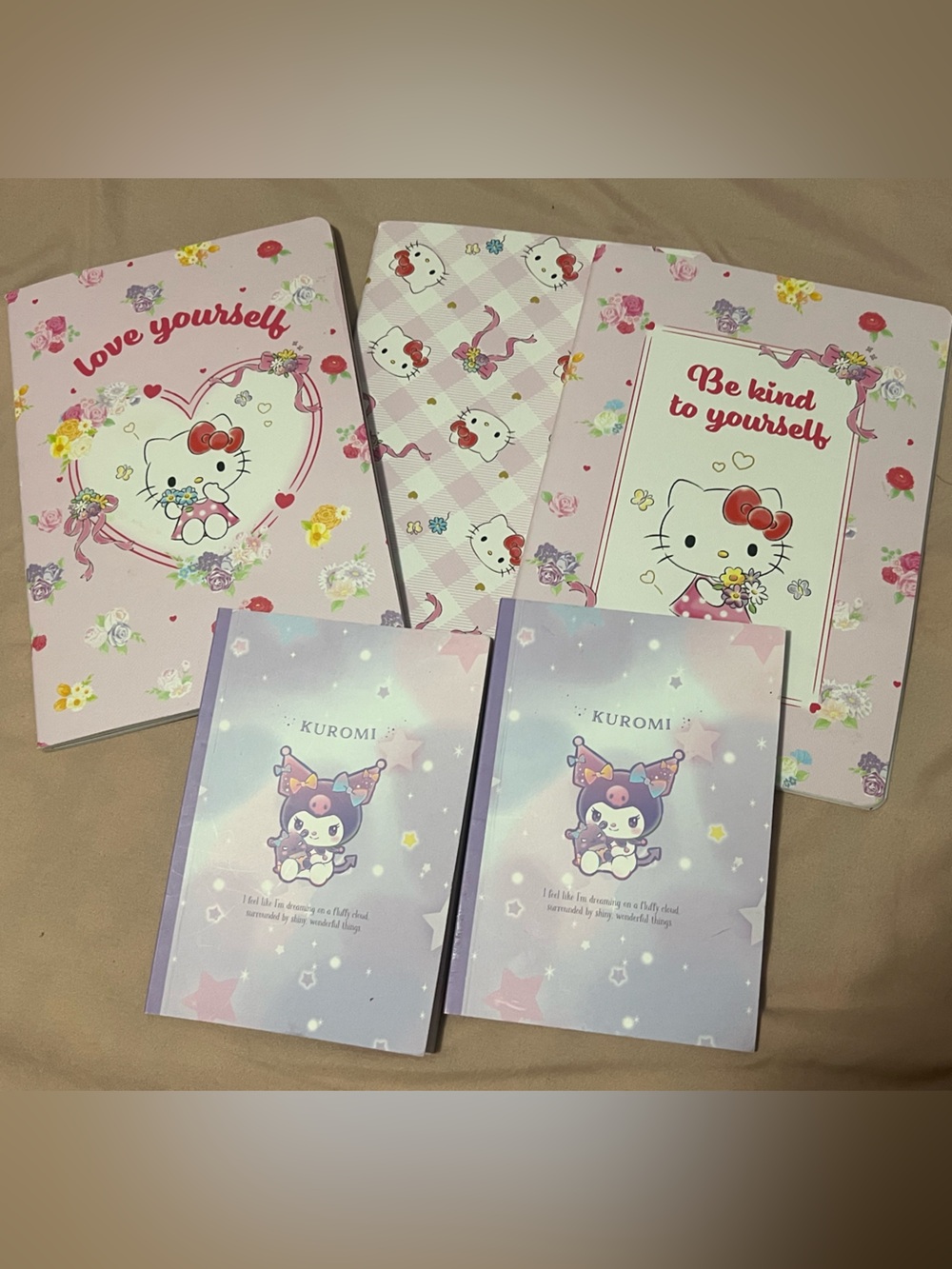 Sanrio Hello Kitty & Kuromi Stationary Notebook Set
